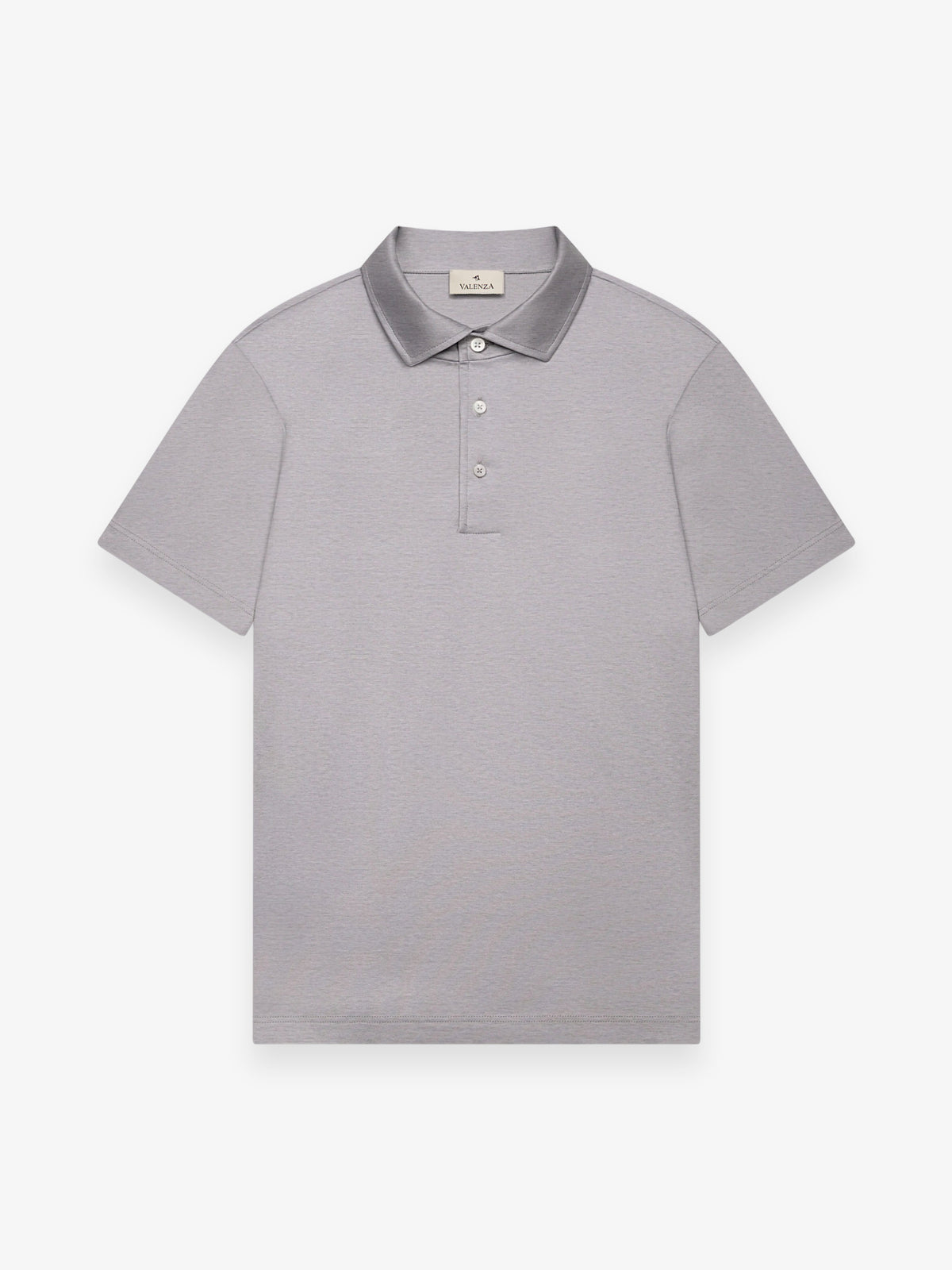 Single Jersey Supima Polo Schiller S/S | Light Grey Melange