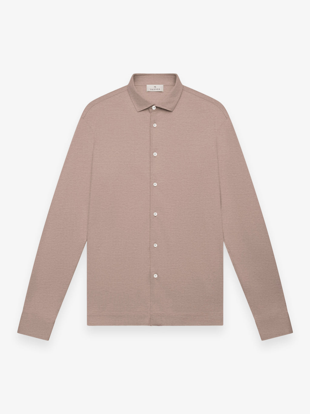 Single Jersey Supima Shirt L/S | Light Taupe Melange