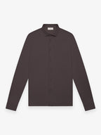 Single Jersey Supima Shirt L/S | Dark Brown
