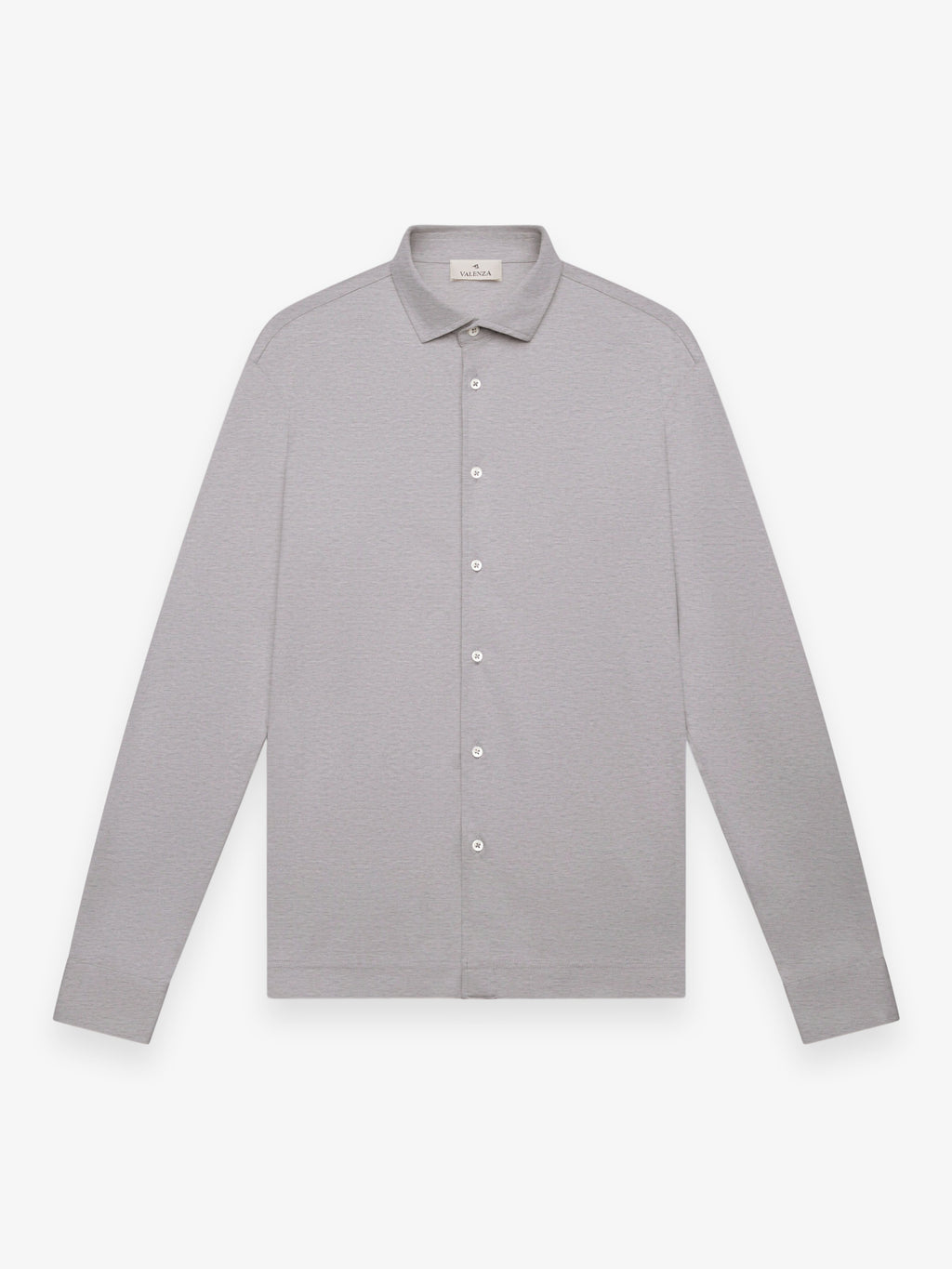 Single Jersey Supima Shirt L/S | Light Grey Melange