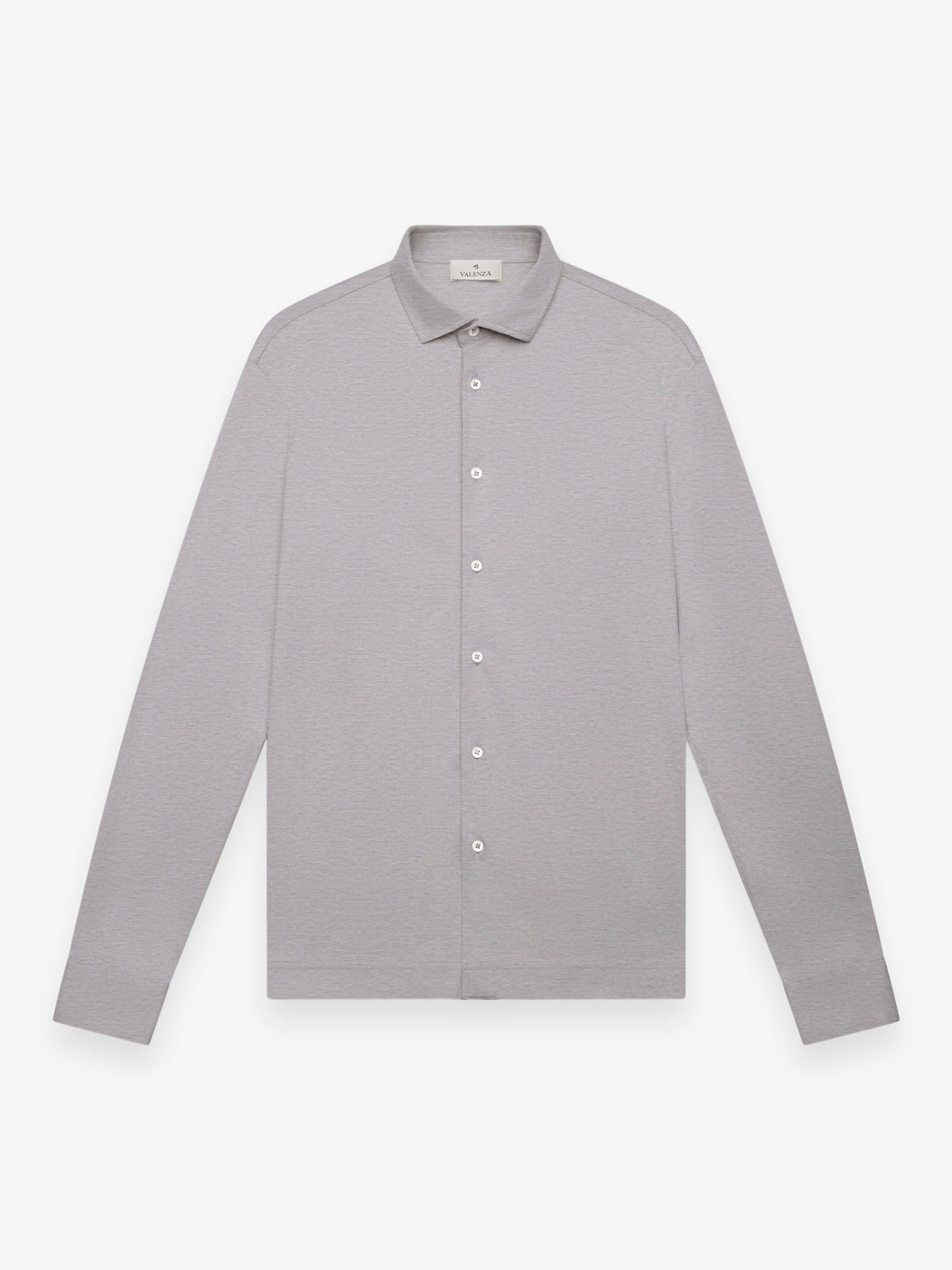 Single Jersey Supima Shirt L/S | Light Grey Melange