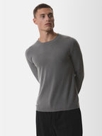 Cashwool Extrafine Merino Crew Neck | Dark Grey
