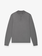 Cashwool Extrafine Merino Quarter Zip | Dark Grey
