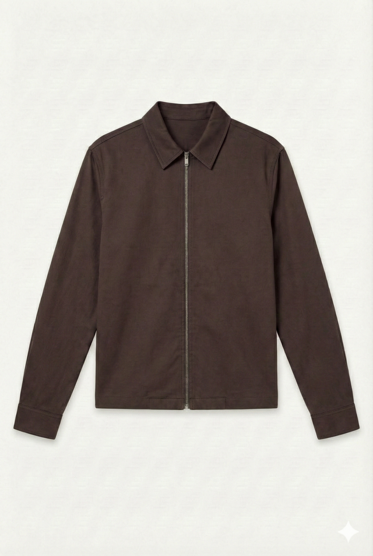 Wool Stretch Zip Overshirt | Dark Bordeaux